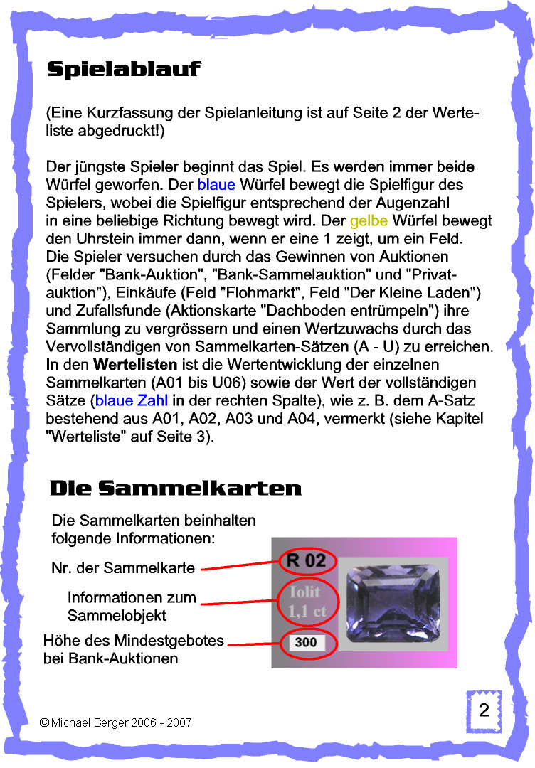 Spieleanleitung Spieleanleitung